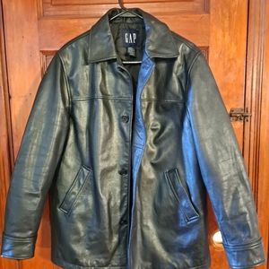 Mens leather coat